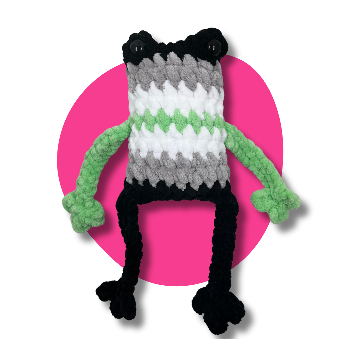 Jumbo Agender Pride Frog