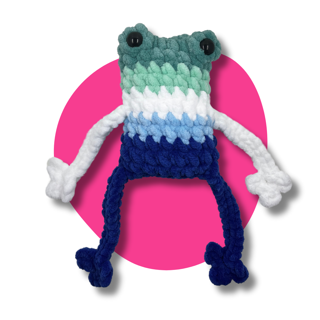 Jumbo Gay Man Pride Frog
