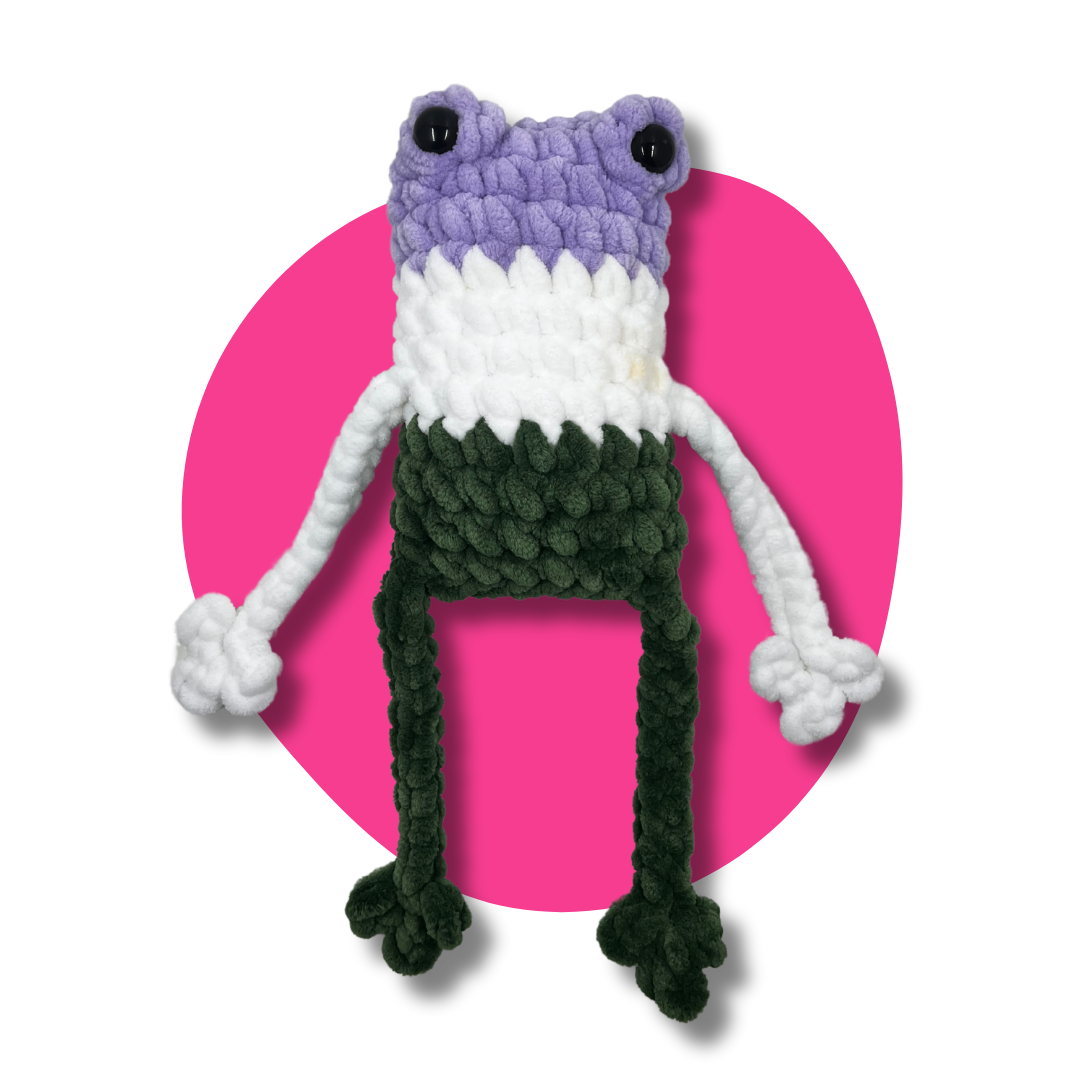 Jumbo Gender Queer Pride Frog