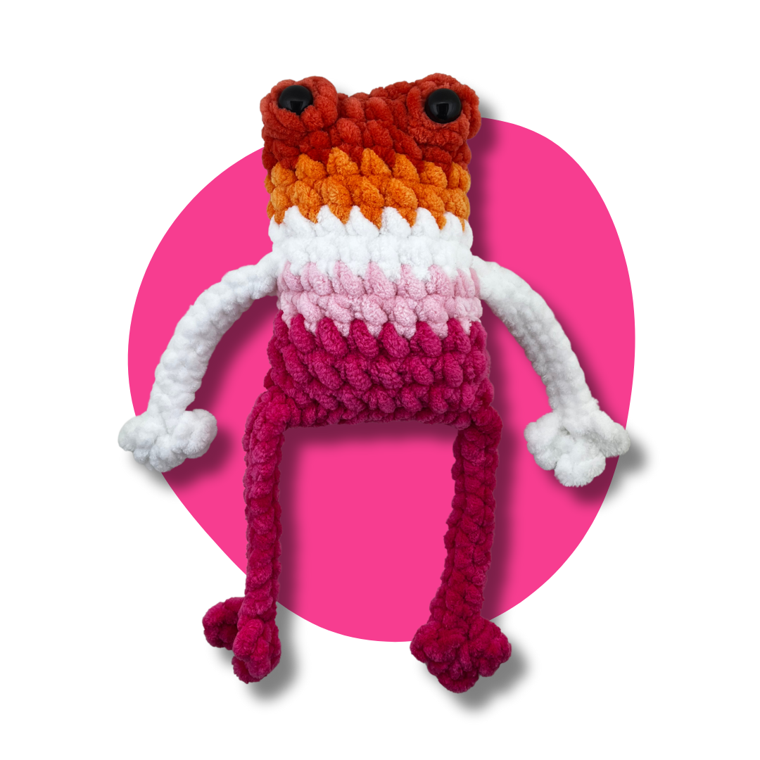 Jumbo Lesbian Pride Frog