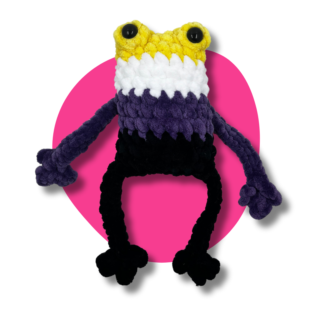 Jumbo Non-Binary Pride Frog